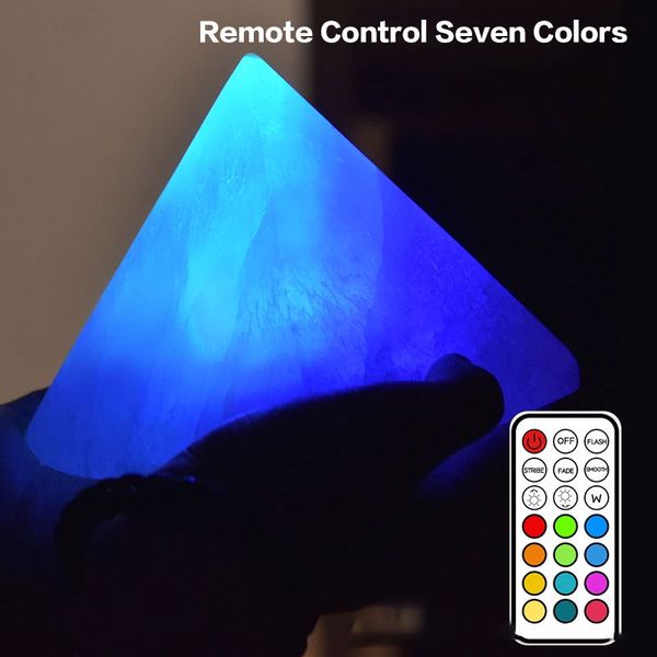 

brelong 1 pc led pyramid ore charging creative creative night light bedside table lamp romantic multicolor / tricolor