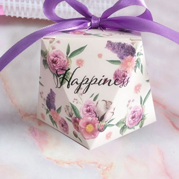 

25pcs floral candy box wedding box wedding favors and gifts event party supply decoration small
