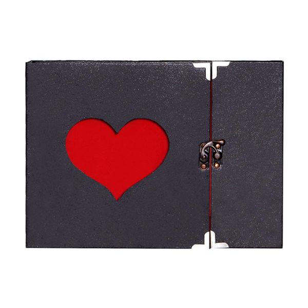 

10inch self-adhesive p love heart insert wedding black pages gift box valentine birthday diy scrapbook out