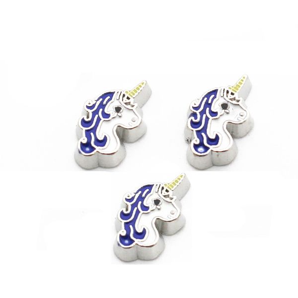 

new arrival 20pcs/lot silver unicorn alloy floating charms living memory floating lockets charms for diy accessory, Bronze;silver