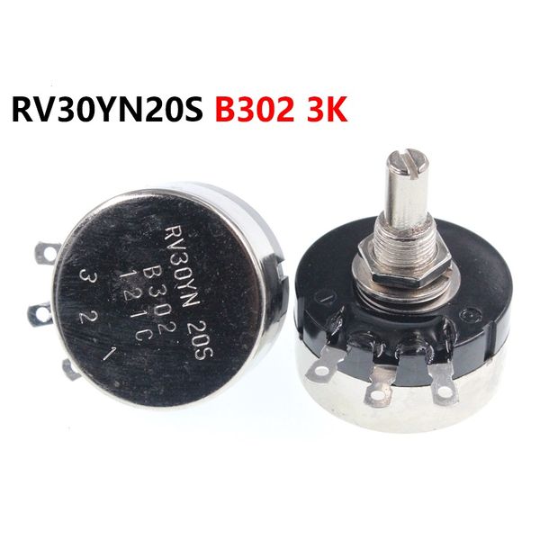 

single turn carbon film potentiometer rv30yn20s b302 3k 3w adjustable resistor