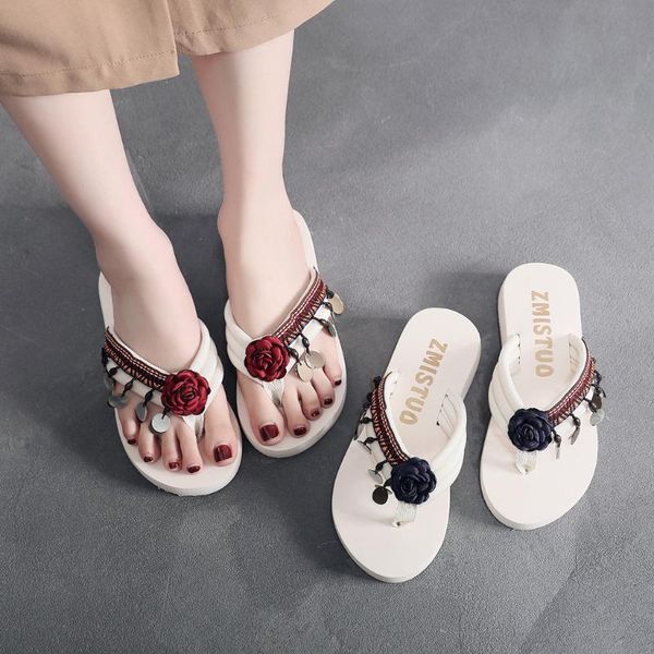 

summer slippers for women fashion casual shoes woman all-purpose hermitage flower-cake shell slippers zapatos de mujer shoes #c3, Black