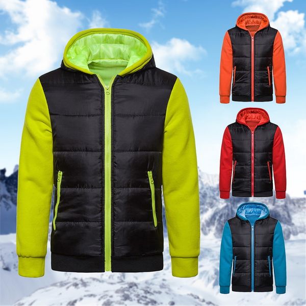 

2019 casual warm hooded parkas men's clothes overcoat casaco masculino winter men jackets coats new zipper thick hoodies outwear, Black