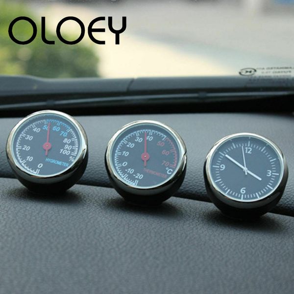 

mini car automobile digital clock auto watch automotive thermometer hygrometer decoration ornament clock in car accessories