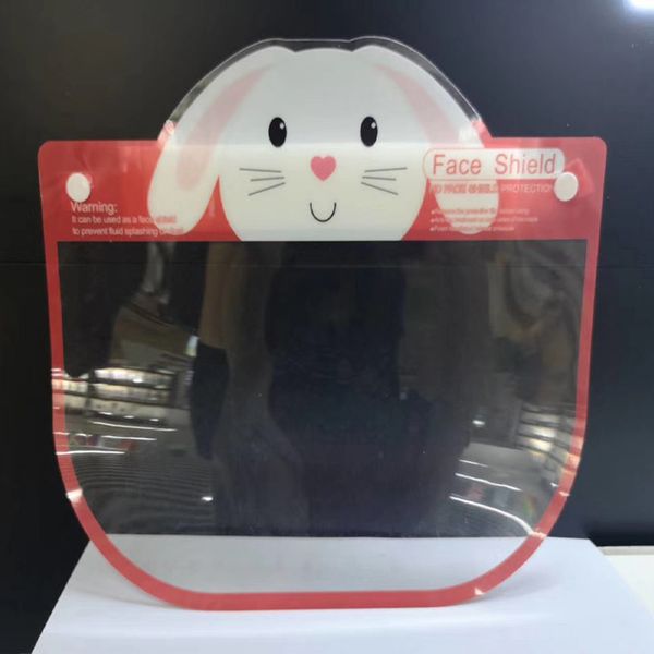 

Cartoon Protective Face Shield Mask PET Clear Transparent Anti-fog Dust Protective mask Multi-Function Oil-Splash Proof Kids Face Shield