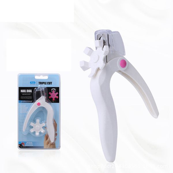 

1 pc stainless steel & plastic nail art nail edge clipper cutter acrylic gel false tips manicure tool rra2349