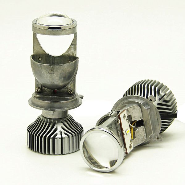 

2pcs headlights h4 mini lens car led lamp lighting replacement bulbs h4-3 led high low headlight