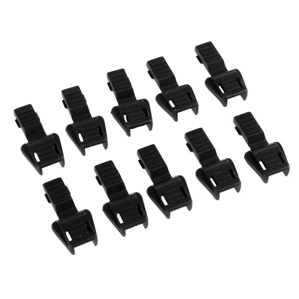 

10 pieces plastic zipper puller end lock zip pull end for 3-4mm cord