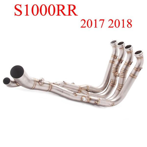 

s1000rr motorcycle full systems exhaust header pipe front escape moto steel titanium alloy pipe for bmww s1000rr 2017 2018 years