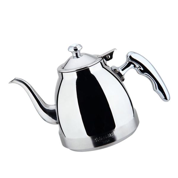 

outdoor camping stainless steel 1.5l teakettle kitchen mini tea pot + infuser