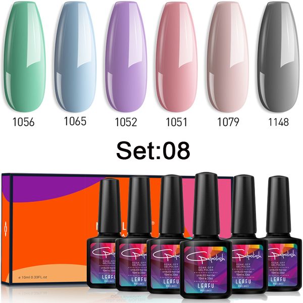 

nail gel modelones 6pcs/lot nude color series led polish soak off pink enamel long lasting with box, Red;pink