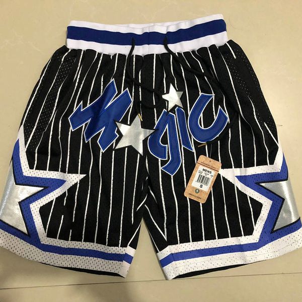 

Лучший Орландо магия Мужчины баскетбол шорты JUST ДОН По Mitchell Ness MEN Карманный Ретро Pants S-3XL