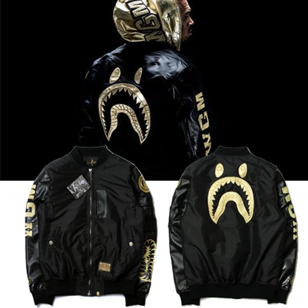 

2020 / bape дизайнер мужчины зимняя куртка классический вскользь хлопка способа куртки высокого качества частный заказ новая хлопковая одежд, Black;brown