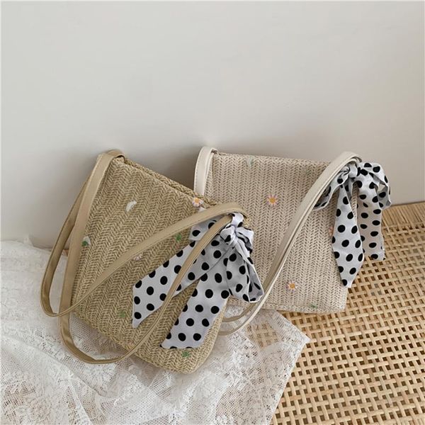 

women's bag 2020 summer small bags fashion female straw square bag totes cute shoulder hand handbag purse for women girl