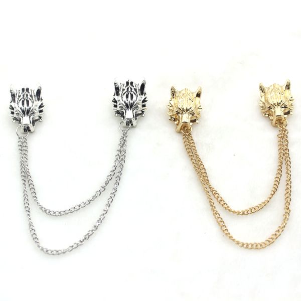 

2 colors fashion men's personality, lion's head, wholesale brooch., Gray
