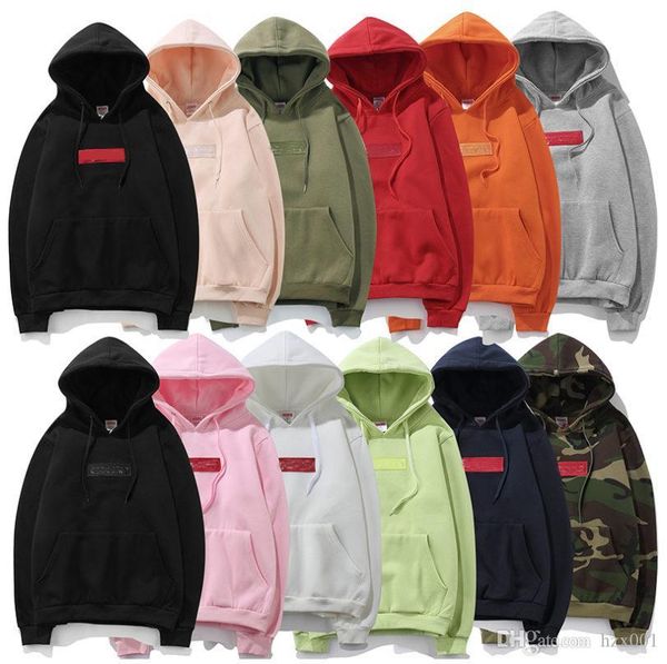 

box logo designer hoodies мода бренд мужской спортивной одежды вышивка luxury пара высокое качество печатных длинные рукава черный серый кра, Black
