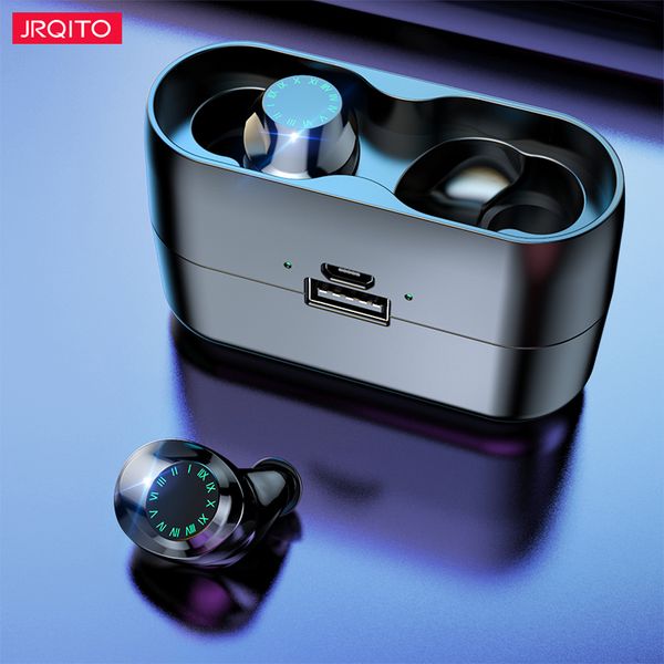 

wireless headphones with 3000mah charging case touch control tws bluetooth earphones with microphone sport waterproof earphone