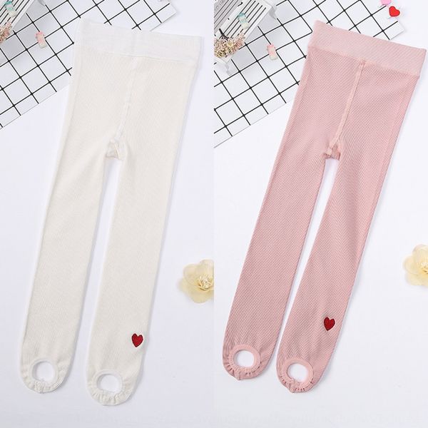 

autumn girls cotton stockings leggings dancing tights pantyhose pantyhose socks children's love embroidery leggings, Blue