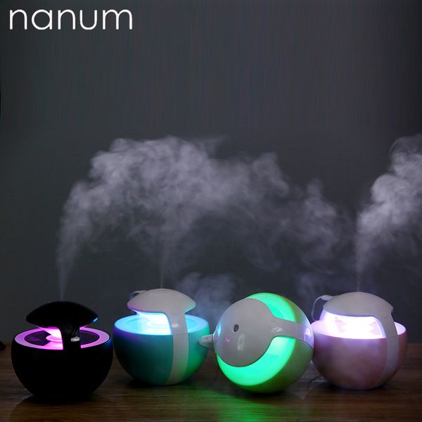 

creative mini night elf humidifier essential oil diffuser 450ml aroma lamp led magic light usb fogger car air freshener