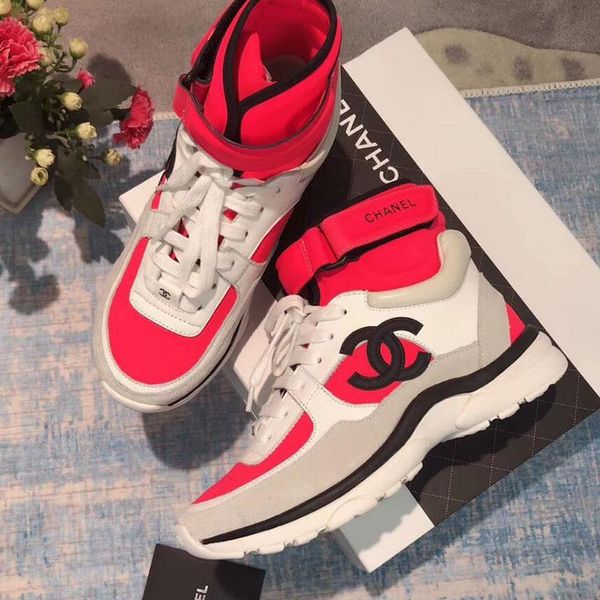 

luxury designer fashion men shoes casual ankle boots flats high-superstars luxury women sports shoes lace classic couple shoes the b, Black