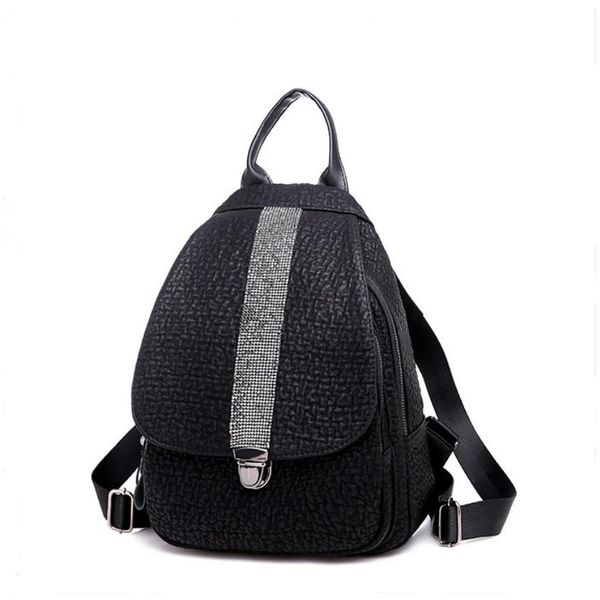 

pu leather women backpack girls schoolbag for teenagers mochila feminina 2019 new