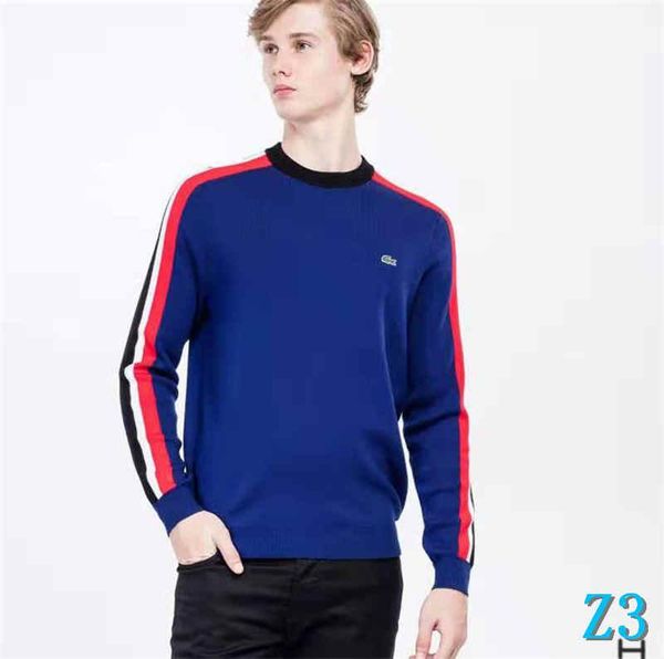 

mens fashion sweater brand jumpers striped side for men women steater warm clothing brand hoodie antumn for mens solid sweatshirt #3z3, Black