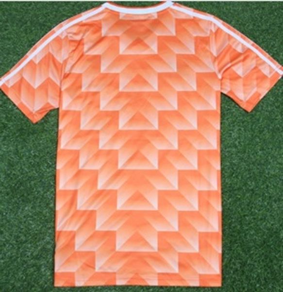 

1988 holland retro vintage van basten thailand quality soccer jerseys uniforms football jerseys shirt embroidery logo camiseta futbol, Black;yellow