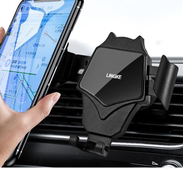 

creative gravity mirror phone holder for car air ven mount stand no magnetic universal mobile phone smartphone stand holder accessories