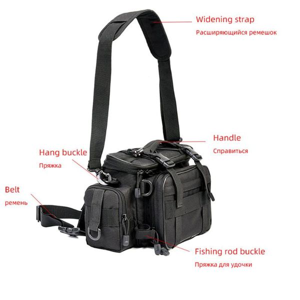 

40*17*20cm portable multi-functional fishing rod bag case outdoor fishing bag