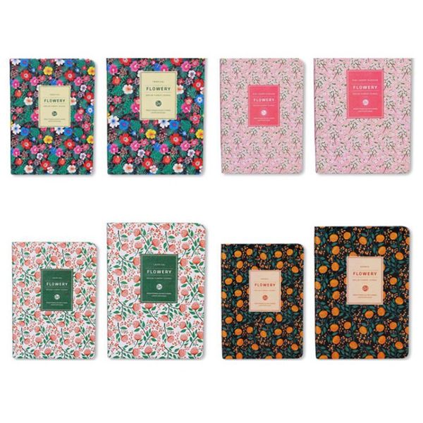 

new arrival cute pu leather floral flower schedule book diary weekly planner notebook school office supplies kawaii stationery, Purple;pink