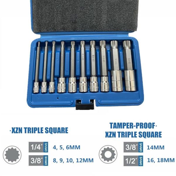 

10 piece set of batch sleeve m type combination set 1/4 3/8 1/2 machine repair auto repair professional tools