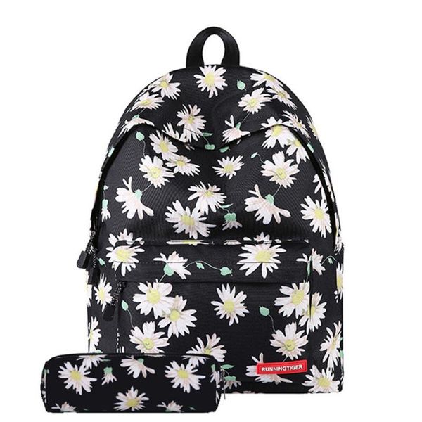 

fashion women backpacks floral print bookbags laprucksack female college students school bag travel daypa for girls mochila