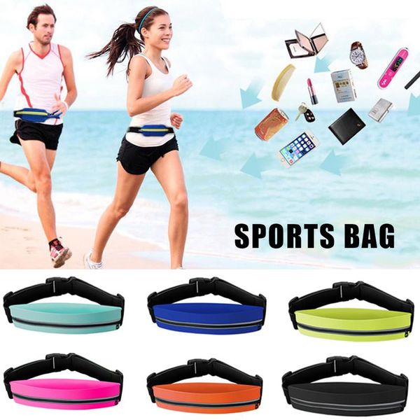 

new professional waterproof anti-lost outdoor running waist bag gym sports bag running belt invisible fanny waist pack men women