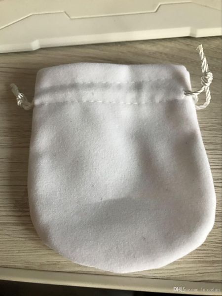 

wholesale brand velvet jewelry bags and packaging with logo 1 piece, Silver