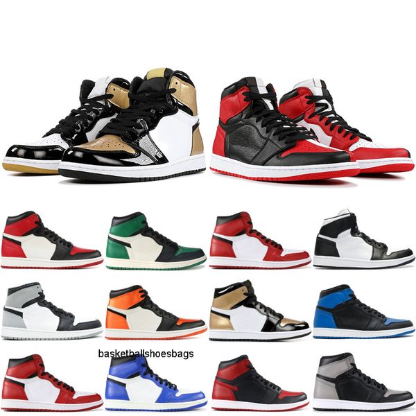 

1 og men mens basketball shoes chicago black white pine green homage to home paris 1s men stylist sneakers size 7-13