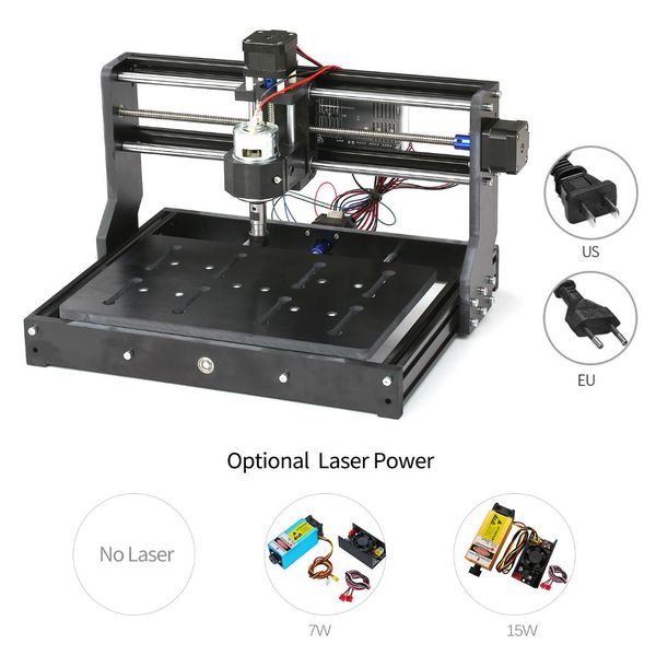 

cnc3020 mini diy cnc router kit power milling machine grbl control laser engraver engraving machine er11 spindle chuck