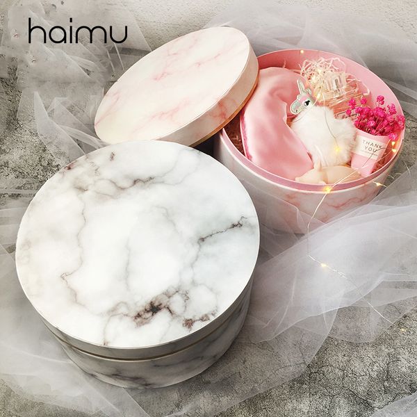 

phnom penh marbling round flower holiday gift box