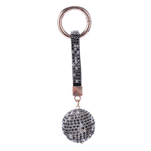 

strap ball car keychain charm pendant key ring for women, Silver