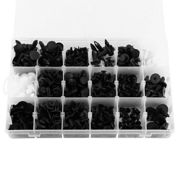 

415 pcs/set mixed car fasteners door trim panel interior accessories fastener clips 18 kinds auto bumper rivet retainer