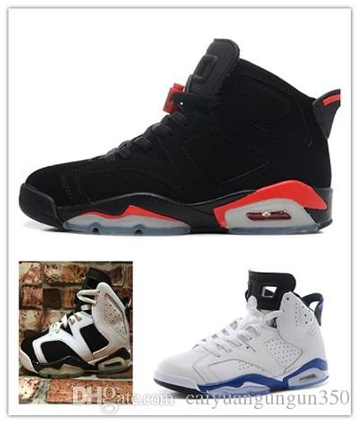 

released 6 6s basketball shoes for men black infrared gatorade oreo high angry bull authentic sports sneakers size 41-47