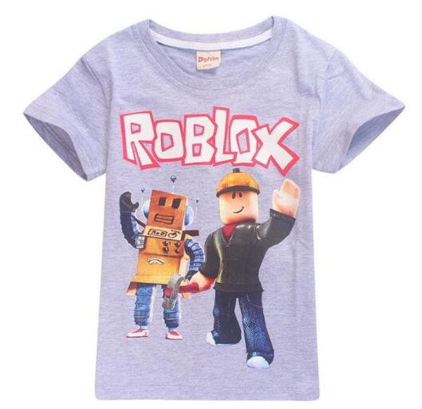 2020 Kids Summer T Shirts Boy Girls Cartoon 3d Roblox Game Print