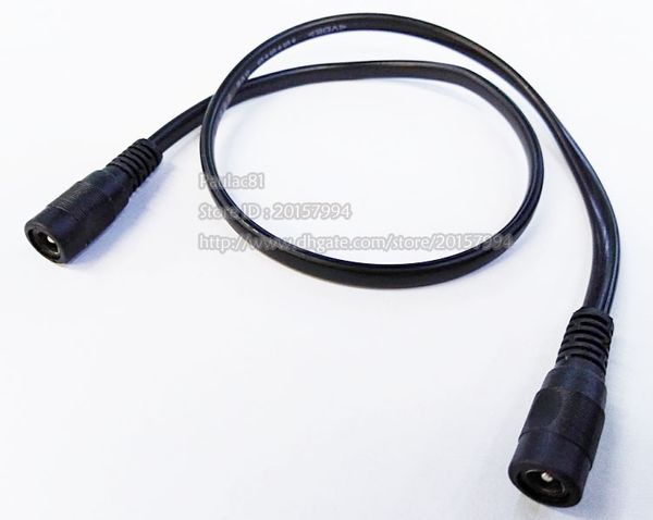 

dual dc 5.5*2.1mm female to female power plug adapter extension cable about 0.5m/10pcs