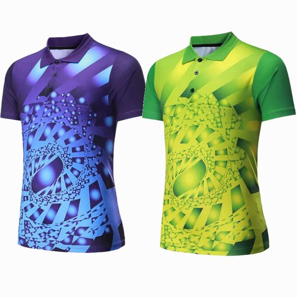 

men sportswear badminton shirts jerseys volleyball golf table tennis t-shirt sports clothes polo t shirts quick dry breathable, Black