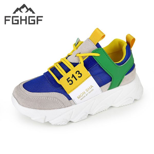 

fghgf women lace up flat mesh round sneakers spring platform casual shoes cross-tied ladies shoes mixed color fashion footwear, Black