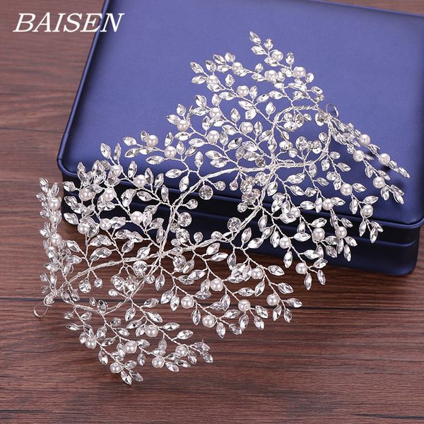 

luxurious women tiara hair band bridal hairband wedding headband handmade rhinestone tiara headbands bridal headpiece, Golden;white