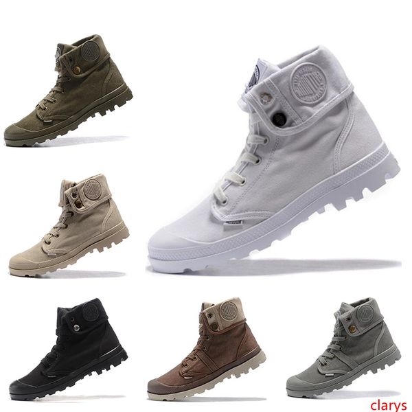 

arrival designer palladium mens women winter brand boots white red gray pink purple red army green casual trainers ace boots size 36-45