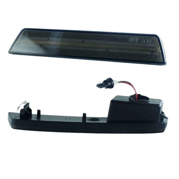 

smoked lens led front & rear side marker lights kit for 08-14 do dge challenger