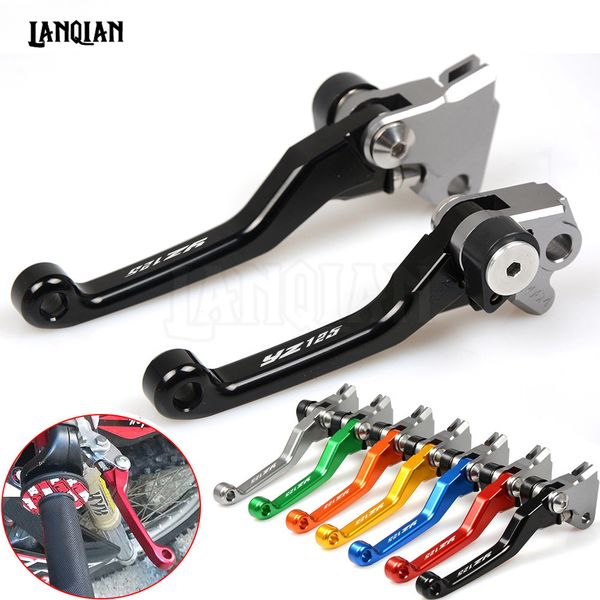 

cnc laser printing motorcycle dirt bike pivot brake clutch levers for yamaha yz125 2001-2007 with yz 125 motocross accessories