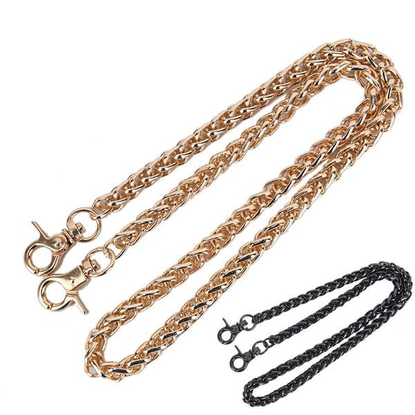 

hight quality 1pcs 60cm bag diy strap chain bag hardware purse chain strap handbag replacement, Black
