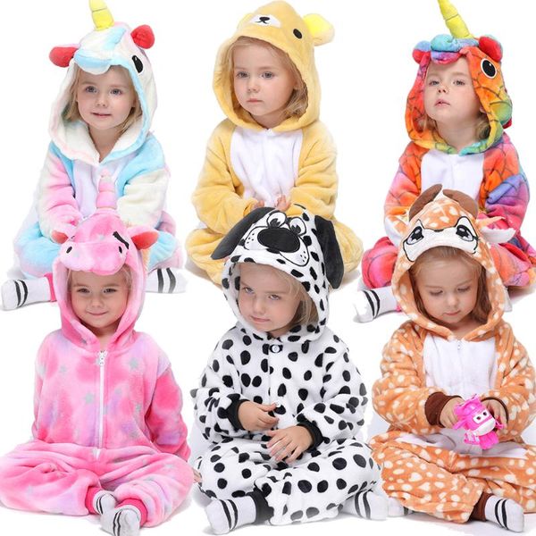 

kigurumi unicorn pajamas kids onesie for children animal cartoon blanket sleepers boys costume winter baby girl licorne jumspuit, Blue;red